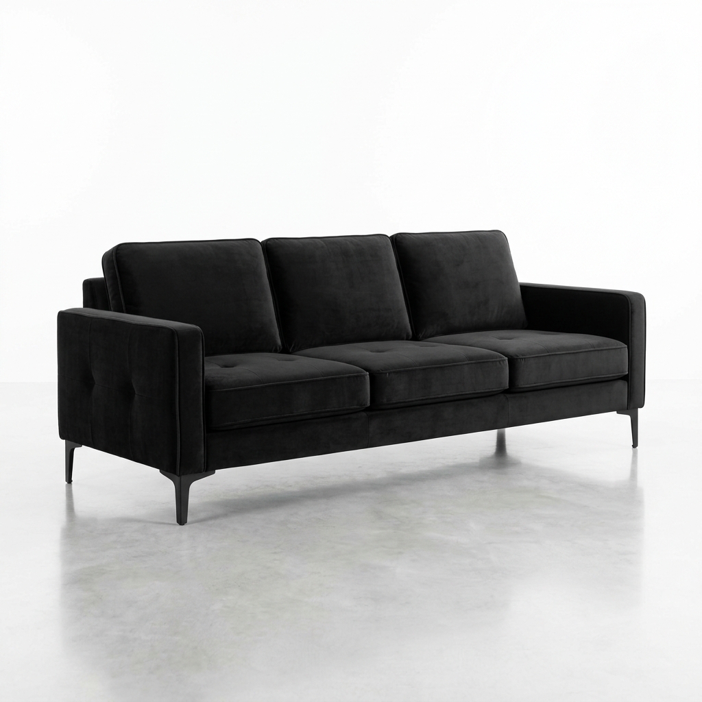 Modern Minimalist Siyah Koltuk